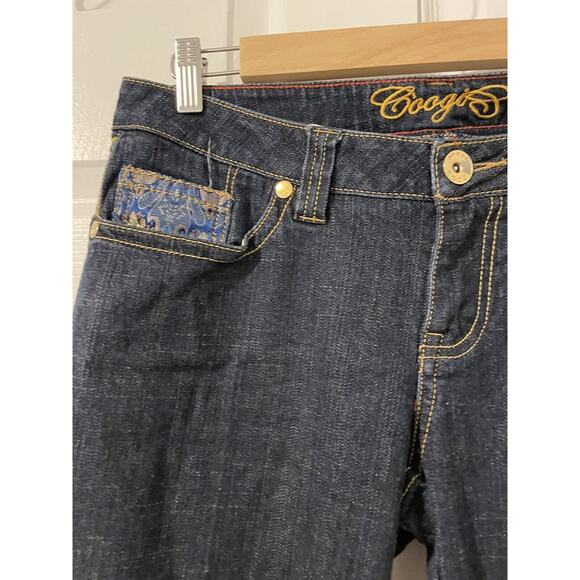 Coogi Jeans Women’s 11/12 Boot Cut Embroidered Embellished Logo Dark Wash - Picture 5 of 11